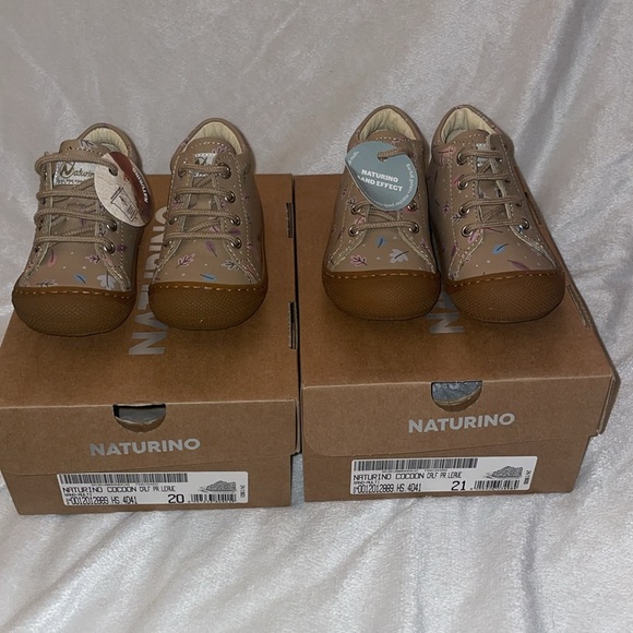 NWT NATURINO COCOON Leather first step shoes in Beige - Picture 8 of 15